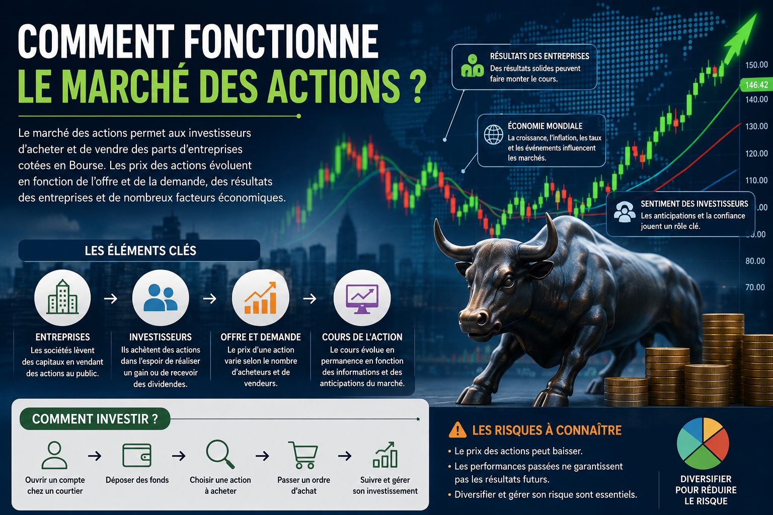 Comment fonctionne le marché des actions ? Guide complet pour débuter
